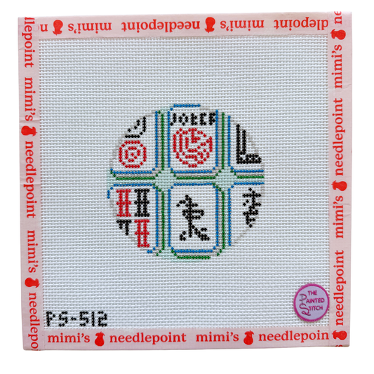 Mahjong Tiles Round Jewel