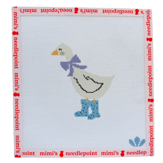Duck in Purple & Blue Boots