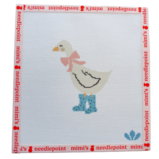 Duck in Rainboots Pink & Blue