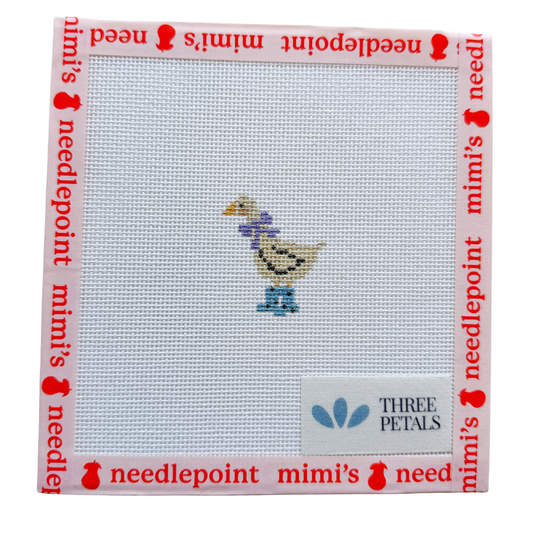 Mini Duck in Rainboots Purple & Blue
