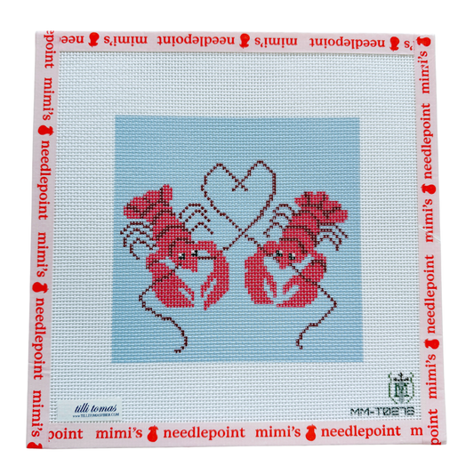 Love Lobsters Blue Background