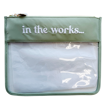 Tiny In The Works Project Bag Sage