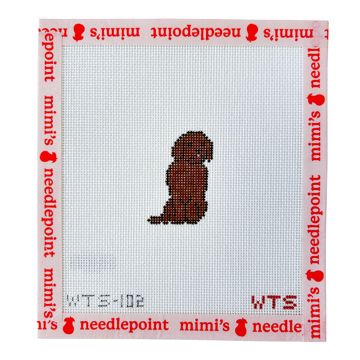 Mini Chocolate Lab – Mimi's Needlepoint