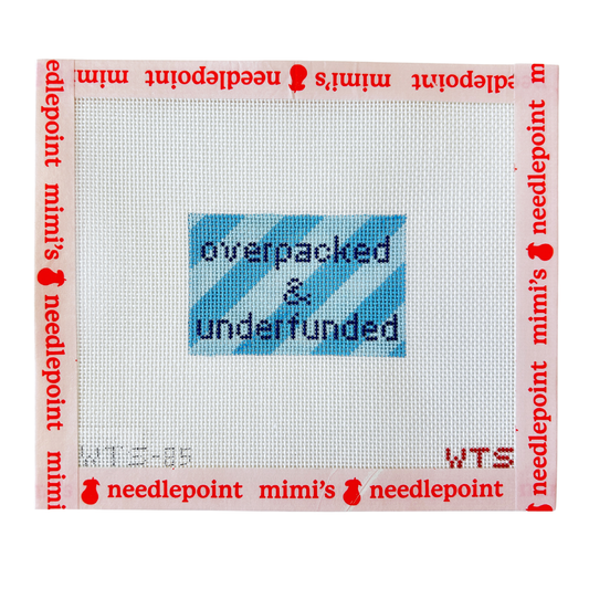 Overpacked and Underfunded Luggage Tag