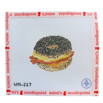 Bacon, Egg, and Cheese on a Poppy Bagel