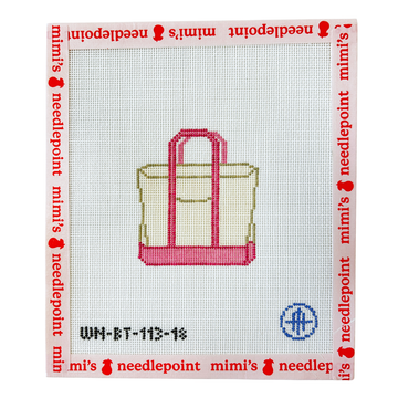 Plain Colored Tote - Pink (18 mesh)