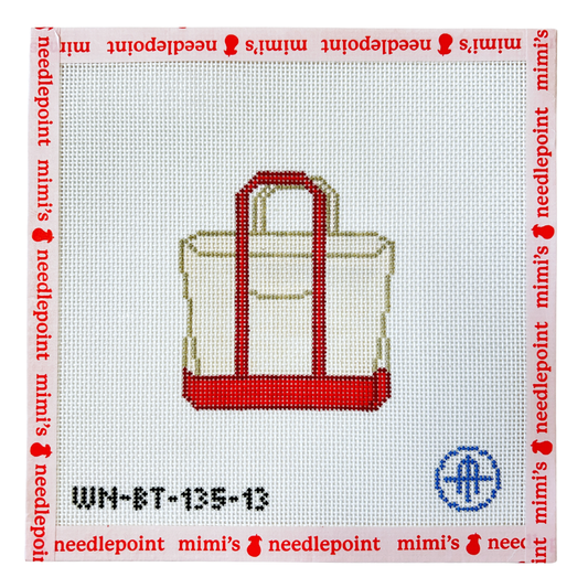 Plain Colored Tote - Red