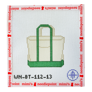 Plain Colored Tote - Green (13 mesh)