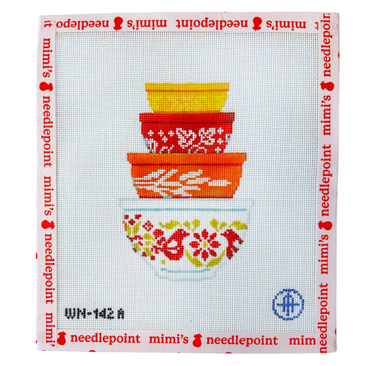 Vintage Mixing Bowls - Autumn Print