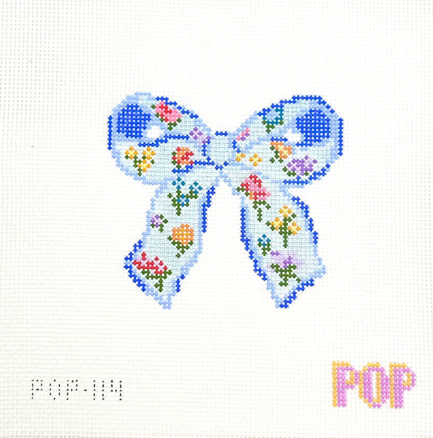 Blue Floral Bow- Trunk Show