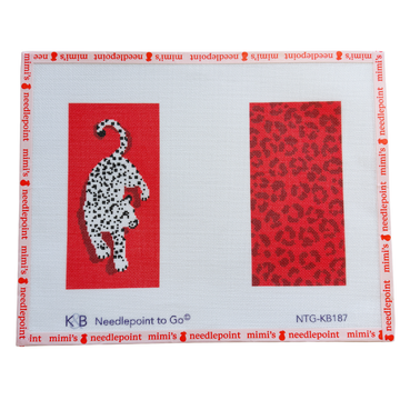 Leopard Eyeglass Case - Red