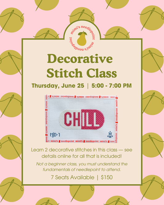 Decorative Stitch Class | June 25