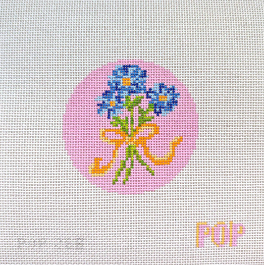 Floral Bouquet Round - Orchid Pink- Trunk Show