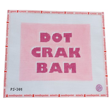 Dot Crack Bam Mahjong Tile Pouch Pink