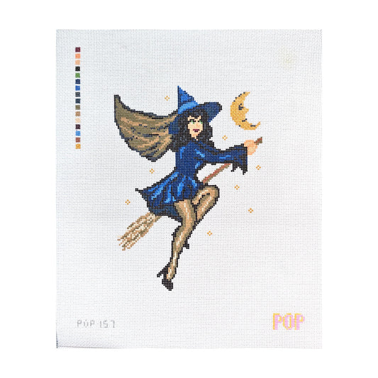 Retro Witch in Blue- Trunk Show