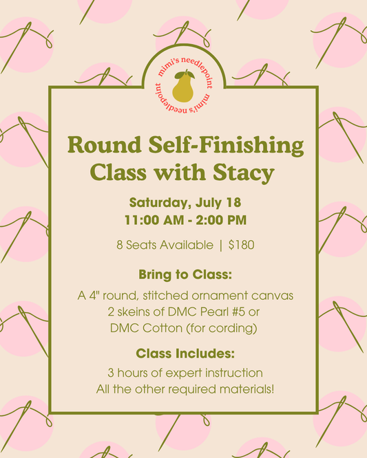 Round Self-Finishing Class with Stacy | July 18